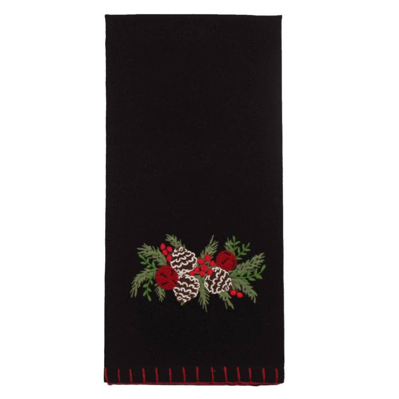 C Pinecones & Bells Towel