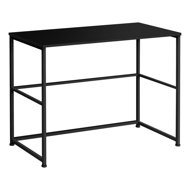 Computer Desk, Home Office, Laptop, Left, Right Set-up, Storage Drawers, 40"L, Work, Metal, Black/Black