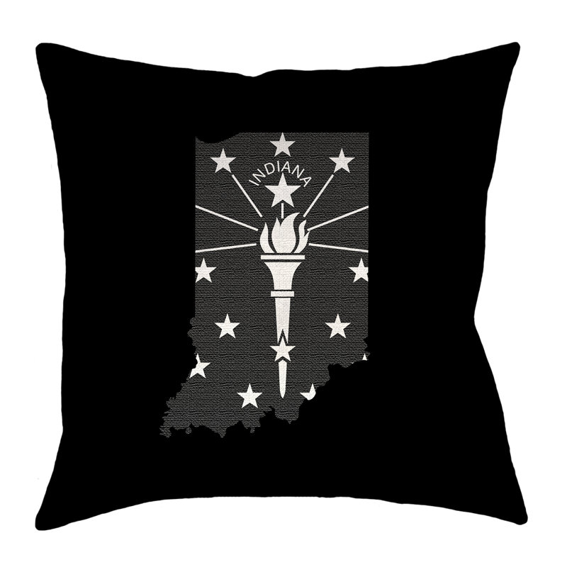 Coussin de sol en polyester filé noir Katelyn Smith, 40 po x 40 po, Noir