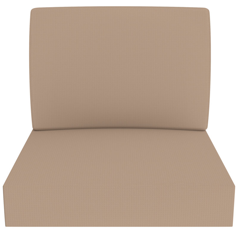 Outdoor 5" Seat / Back Cushion With Highly Durable Cover Rite Fabric, Beige