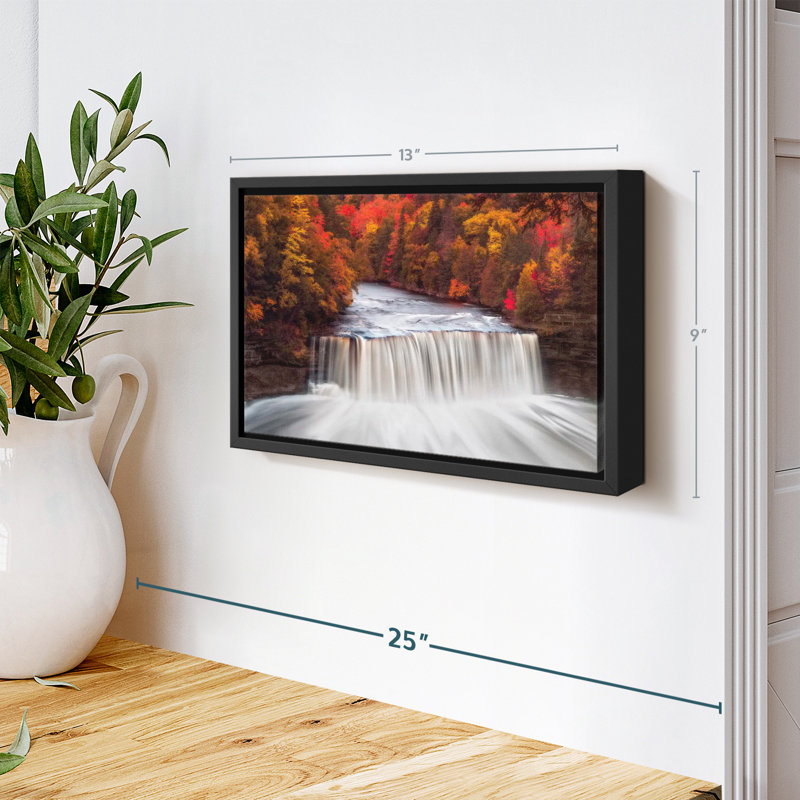 «Tahquamenon Falls in Autumn Wall Art», H 9 po x l 13 po