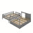 Kids Full Over Full Bunk Bed with Trundle with Drawers-745738785