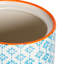 Nicola Spring Hand-Printed Kitchen Canisters - 1 Litre - Blue - Pack of 3