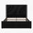 Upholstered LED Bed Frame With Storage Drawers, Velvet Platform Bed With Wingback Headboard, RGB Light-1603310546-1603310545