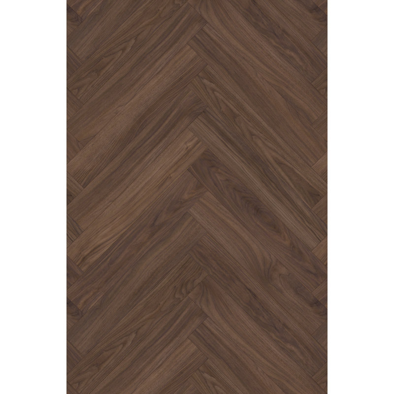 Herringbone SPC Flooring, Rich Walnut