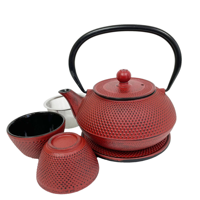 Cuisiland 27oz. Solid Colour Teapot, Red