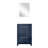 Lafarre 24'' Single Bathroom Vanity with Marble Top with Mirror-97832499-113058166