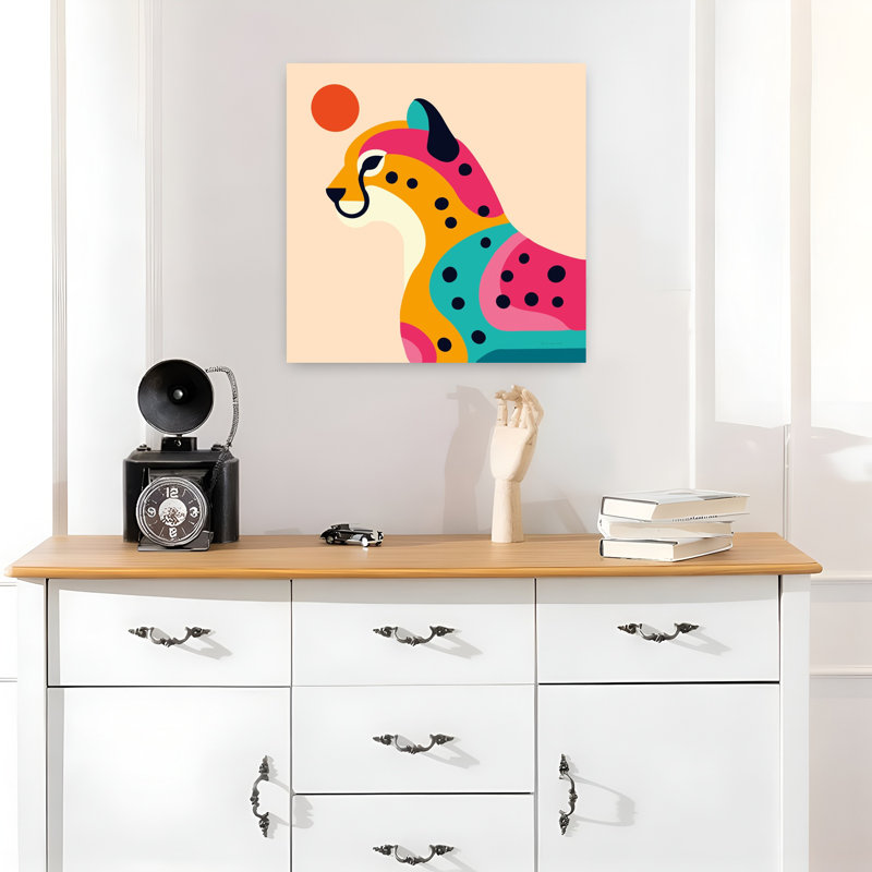 Safari Safari, art animalier contemporain, H 18 po x l 18 po