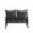Nickita Metal Outdoor Loveseat with Cushions-829179659