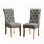 Chaise parsons capitonnée en bois massif-114326715