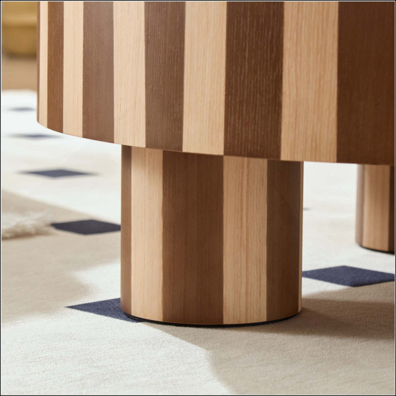 Table basse ronde, finition pour salon