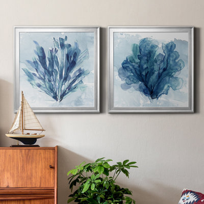 Alexio " Coastal Coral I " 2 - Pieces Painting Print