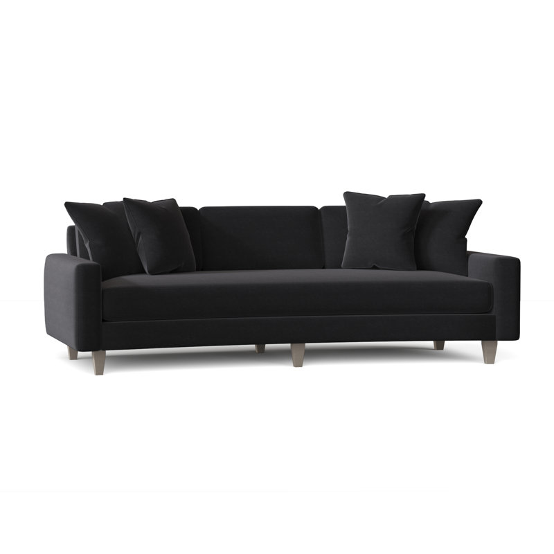 Carlie 94.5'' Square Arm Sofa, Blanca, Akiko Graphite Performance 5534-011