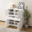 Armoire de rangement en bois avec 4 portes et 2 tiroirs
