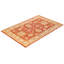 Tapis unique rouille noué à la main éclectique Urda 5 pi 10 po x 8 pi 9 po