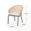 Chaise d'extérieur avec coussin