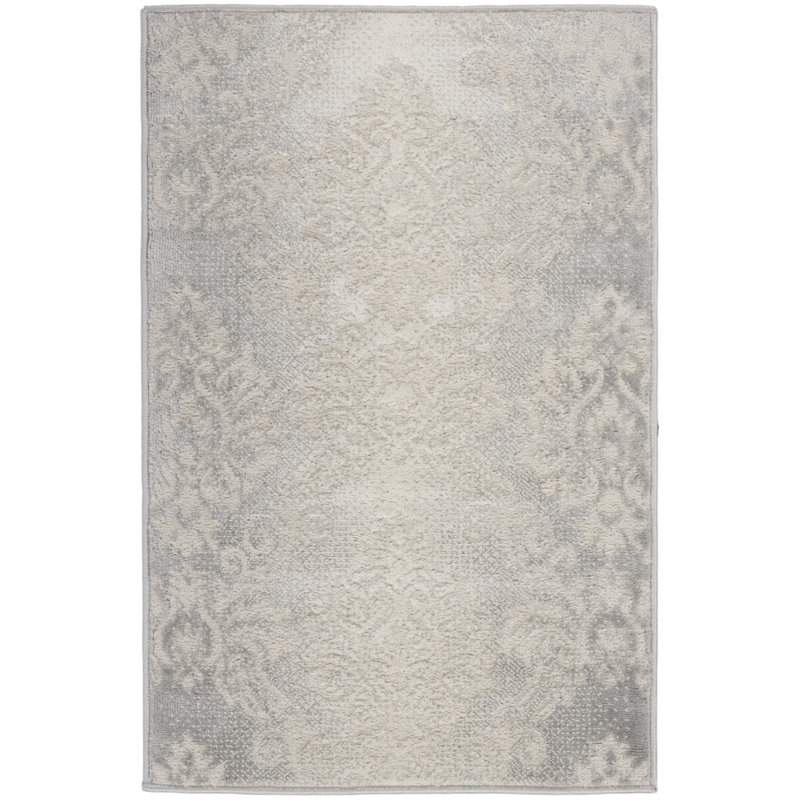Kole Damask Indoor Rug, Rectangle 2' x 3'
