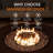 Kinzie Round Concrete Propane Smokeless Fire Pit Table-2121148285