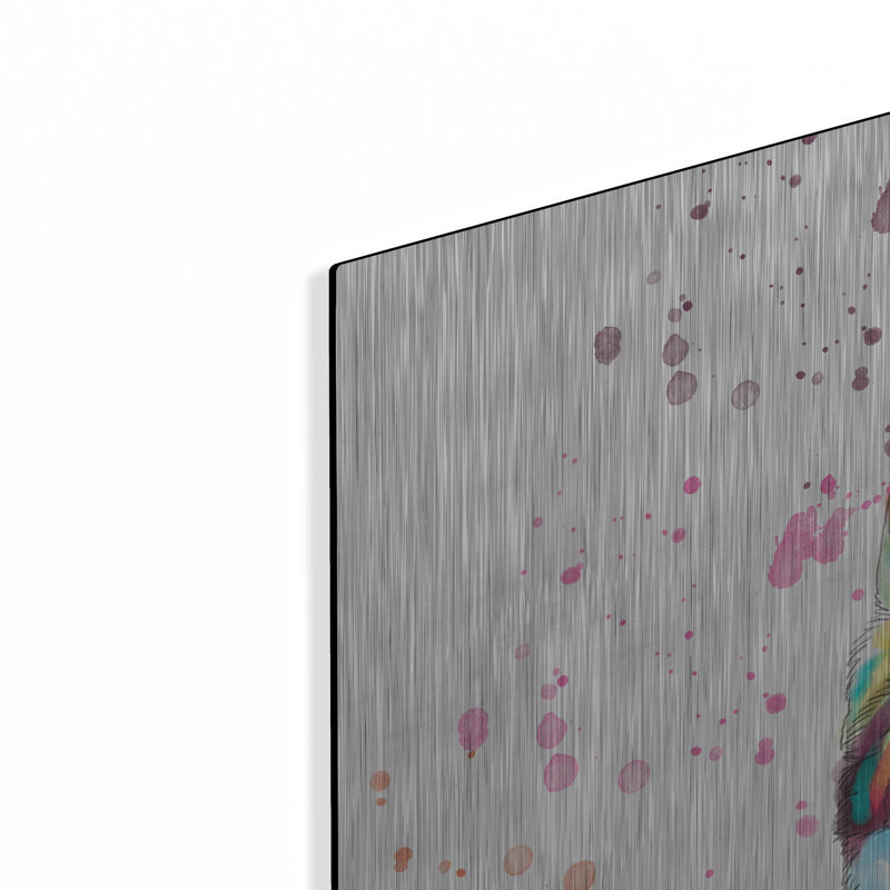 «Husky sibérien aquarelle coloré» par les affiliés Furbaby, H 36 po x l 36 po