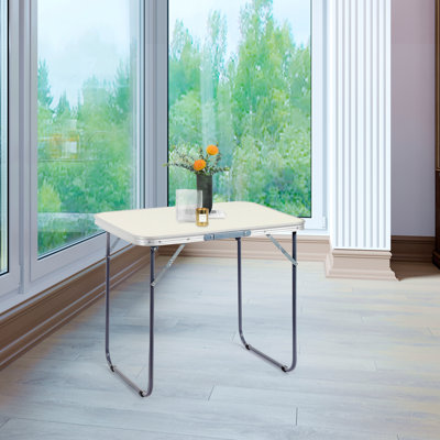 Table de camping pliante en aluminium