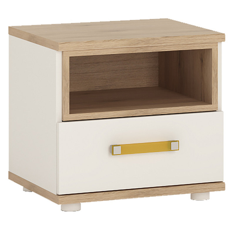 Pimpinio 45.6cm W Bedside Table, Yellow