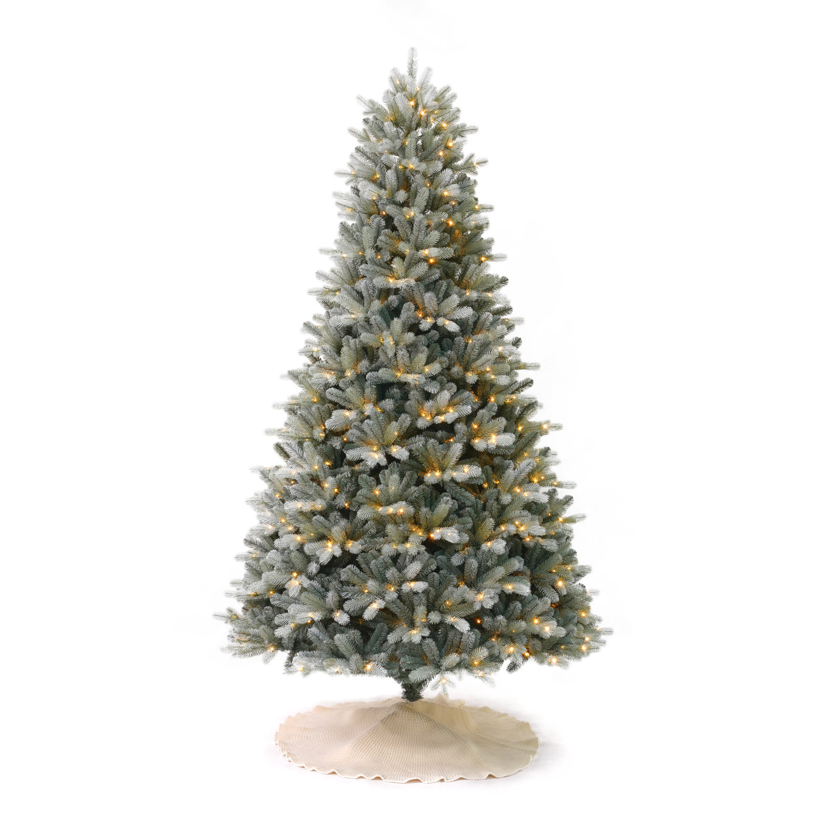 Lighted Artificial Christmas Tree - Includes a Tree Storage Bag and Remote Control, 7'6"