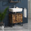 60Cm Free-Standing Single Bathroom Vanity Base Only-59480153