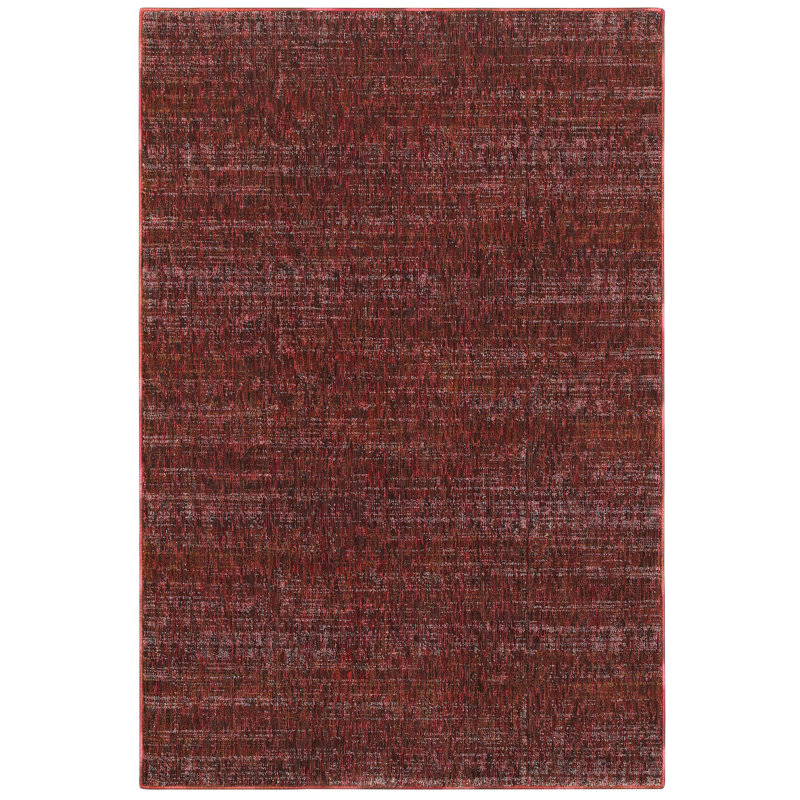 Tapis rouge / rouille Bobby, Rectangle 10 pi x 13 pi 2 po