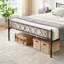 Modern Metal Platform Bed Frame with Headboard & Footboard-1114764082-1136511922
