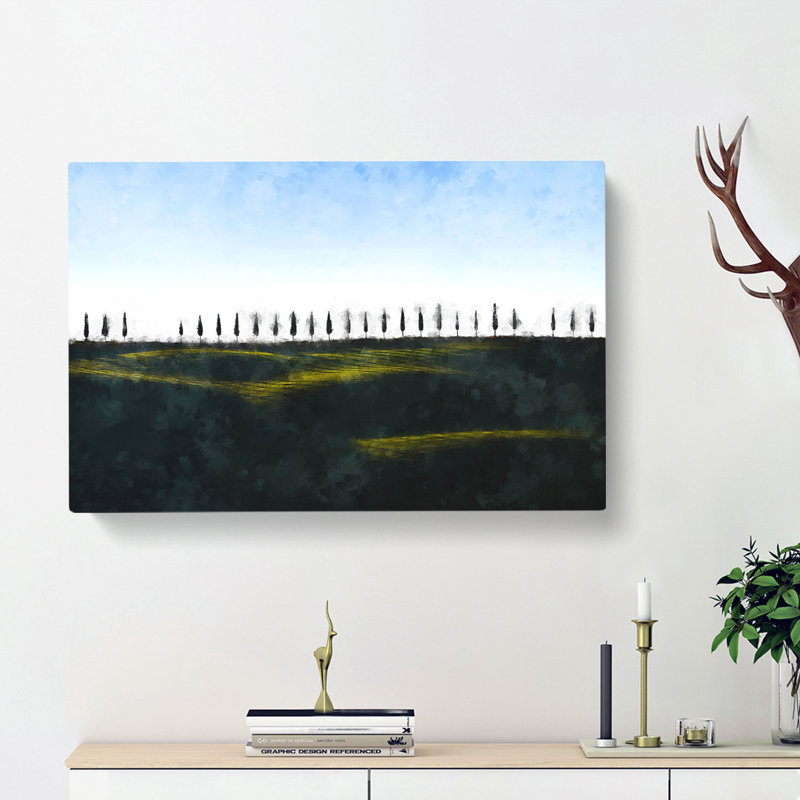 Tuscany Fields In Siena Italy - Wrapped Canvas Painting, 60cm H x 91cm W x 4cm D