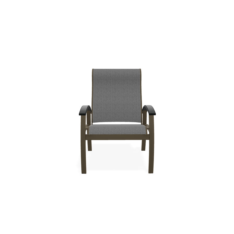Chaise de patio Askar, Titane Sunbrella®, Graphite classique, Bois de plage texturé