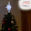 Décoration lumineuse pour sommet de sapin étoile