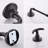 Bathroom Hardware Set Black 4-Pieces Bathroom Towel Rack 24 Inches Adjustable Bathroom Accessories Set-119738506