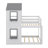 Aaima Kids Twin Over Twin Bunk Bed-1765745832