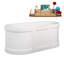 Baignoire autoportante 59 "avec drain interne Streamline-101697741