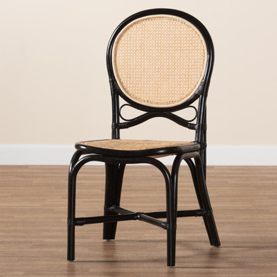 Balcke Kanli King Louis Back Rattan Side Chair Dining Chair by Bay Isle Home
