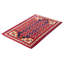 Tapis unique en laine noué à la main 3 pi 7 po x 5 pi 7 po nouvel âge Colbee - rouge / noir / beige
