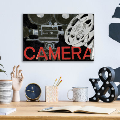 Red Barrel Studio® 'Lights Camera Action 2' by Marco Fabiano Acrylic Glass Wall Art