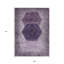 Tapis d'intérieur lavable géométrique 9 pi x 12 pi aubergine mauve et lavande