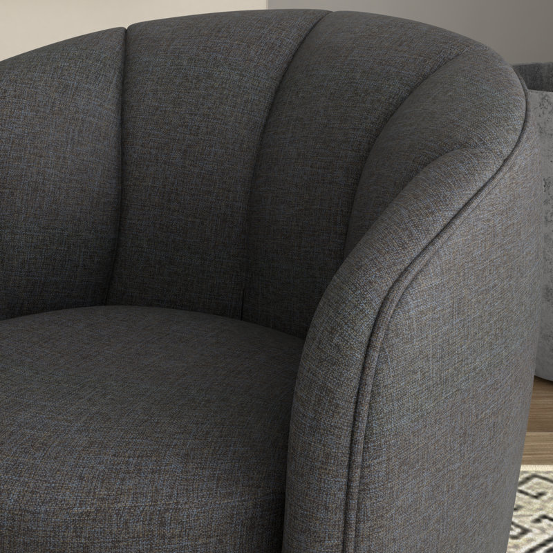 Chaise d'appoint avec repose-pieds emboîtable, Charcoal Gray