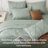 Bedsure Queen Pintuck Bed-in-a-Bag- Sage Green Pinch Pleat Comforter with Sheets, Pillowcases & Shams, Gift for Mother's Day-103425110-103425115