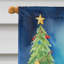 Drapeau de Noël maison de renne-112702309