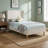 Janine Corduroy Upholstered Wingback Bed with Slat Kit and Solid and Manufactured Wood Frame-749801283-749801282