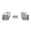 Ensemble de canapé modulaire en métal 7 pièces Modern Minimalist-129106882