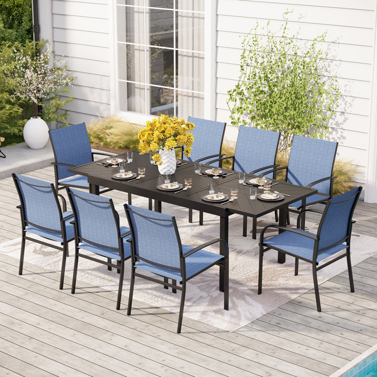 Sutiya Rectangular 8 - Person 84" Long Dining Set