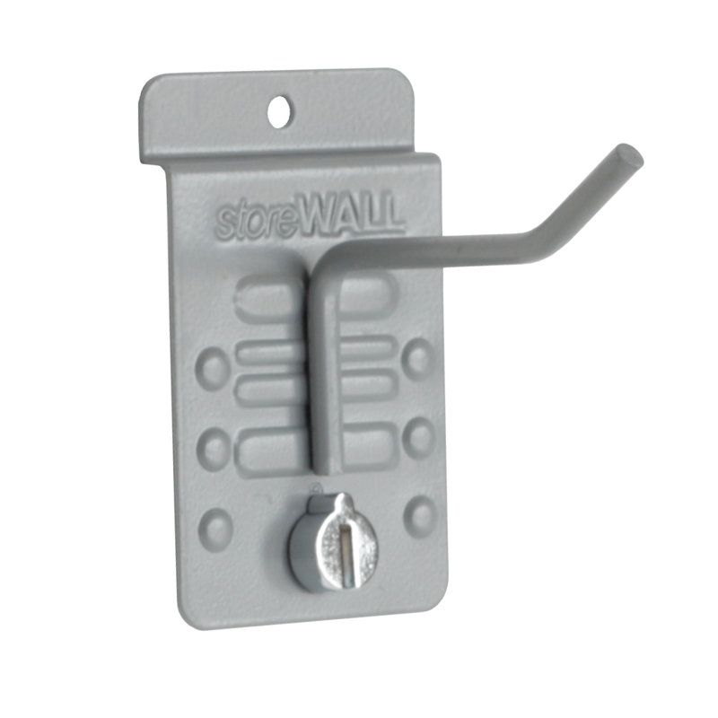 Steel Slatwall Hooks, 2 H" x 2.5 W" x 3.4 D"
