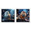«Winter Blue Bird Serenity IV», ensemble de 2 reproductions d'art mural-959680471-959680468