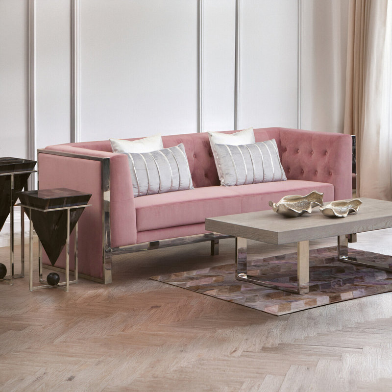 Danny 3 Seater Sofa, Pink