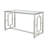 Rectangle Glass Top Sofa Table Nickel