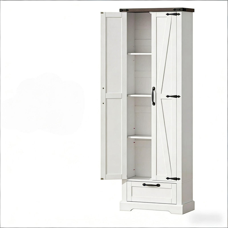 Armoire de rangement Modern, Blanc